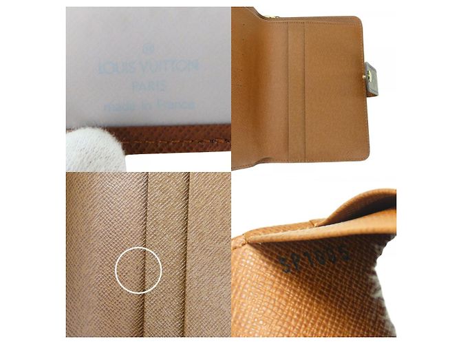 Billetera bi-fold Monogram Louis Vuitton Castaño - vista 8