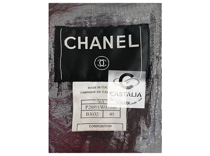 Chanel Seltene schwarze Samt-Bikerjacke mit Besatz 40 FR - Ansicht 9