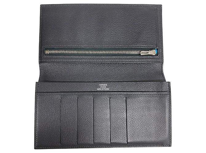 Hermès Monedero largo de tela Hermes Citizen Negro - vista 8