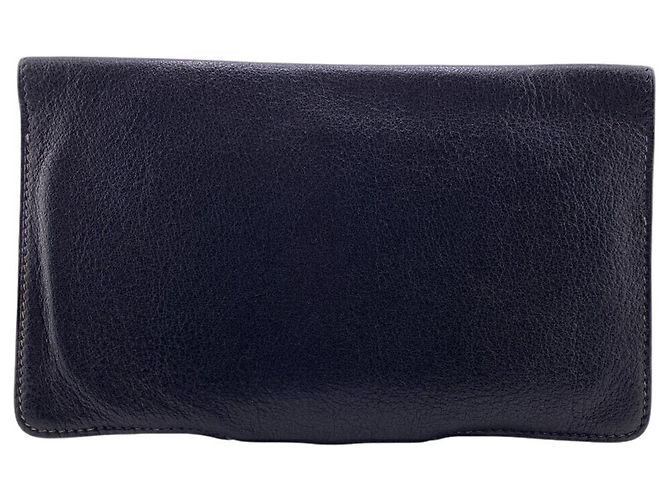 Hermès Portafoglio Hermes Dogon MM in pelle nera Nero - vista 2