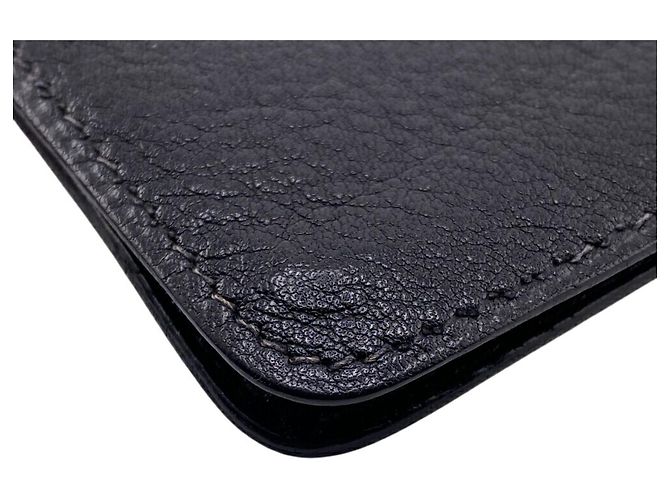 Hermès Portafoglio Hermes Dogon MM in pelle nera Nero - vista 4