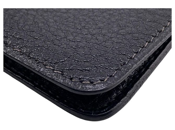 Hermès Portafoglio Hermes Dogon MM in pelle nera Nero - vista 5