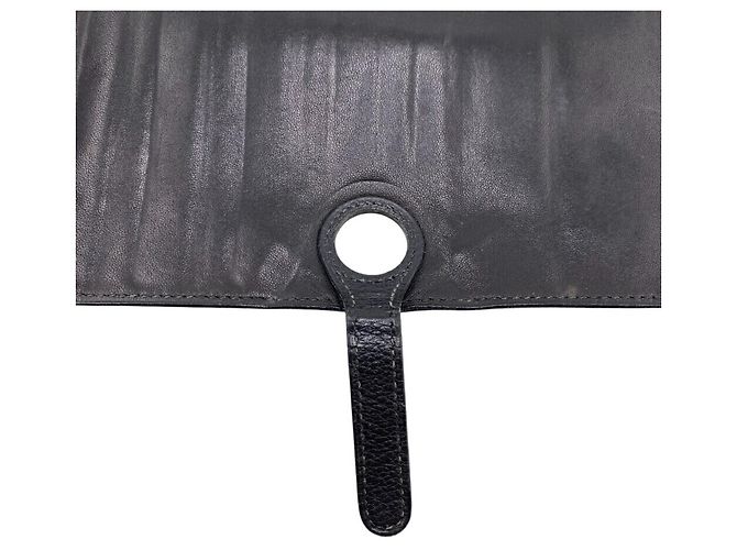 Hermès Portafoglio Hermes Dogon MM in pelle nera Nero - vista 9