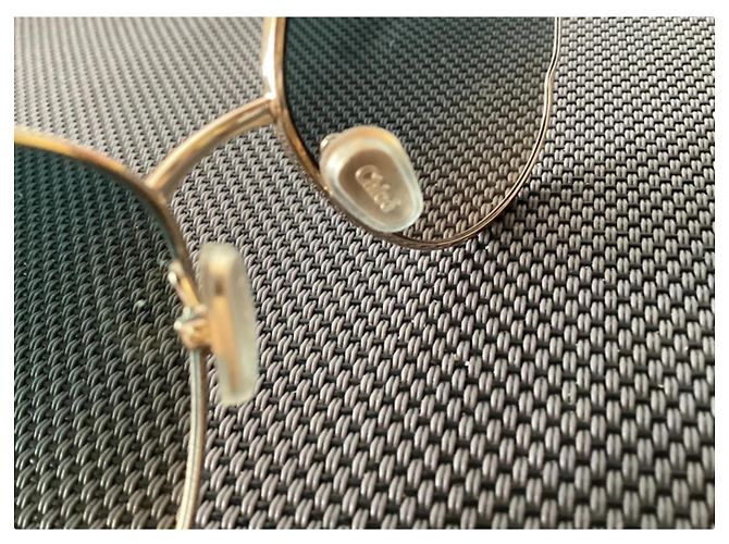 Chloé CC0008S Gafas de sol geométricas de metal plata - vista 7