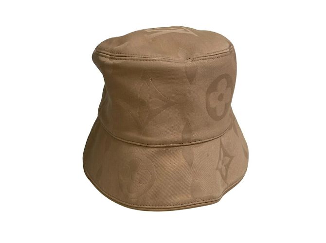 Cappello bucket reversibile Louis Vuitton Beige - vista 4