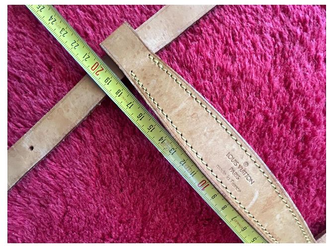 Louis Vuitton Leather Strap Handle Camel - view 20
