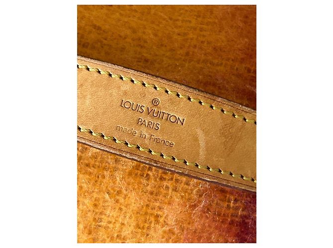 Louis Vuitton Leather Strap Handle Camel - view 3