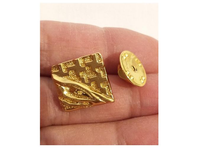 Guy Laroche Raro e in eccellenti condizioni per queste spille dorate D'oro Gold hardware - vista 3