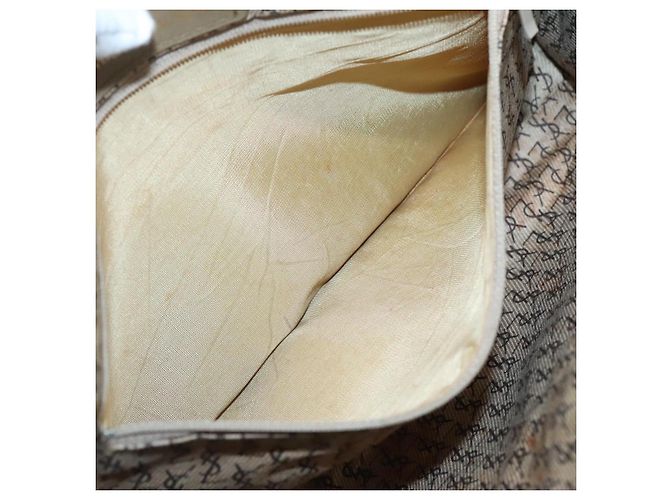 Borsa Clutch SAINT LAURENT PVC Beige Auth ar13391 - vista 11