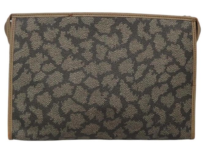 Borsa Clutch SAINT LAURENT PVC Beige Auth ar13391 - vista 2