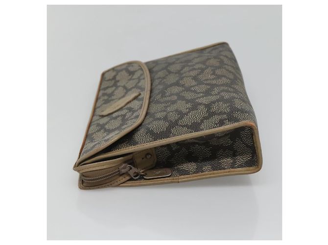 Borsa Clutch SAINT LAURENT PVC Beige Auth ar13391 - vista 3