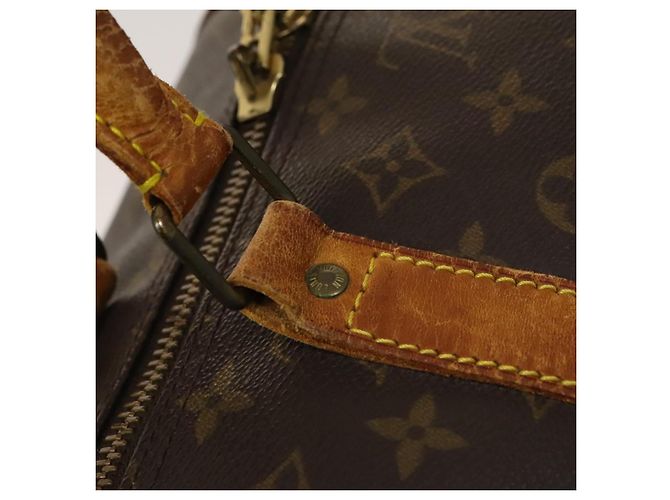 LOUIS VUITTON Monogram Keepall Bandouliere 60 Borsa Boston M41412 LV Auth 117825 Monogramma - vista 19