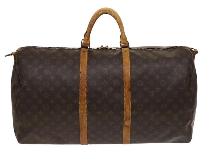 LOUIS VUITTON Monogram Keepall Bandouliere 60 Borsa Boston M41412 LV Auth 117825 Monogramma - vista 2