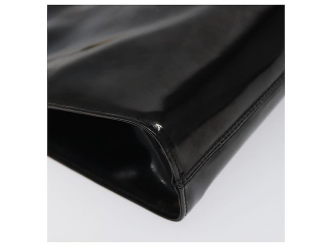 Borsa Clutch Salvatore Ferragamo Smalto 2way Nera CC Auth bs24365 Nero - vista 15