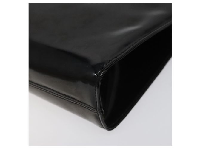 Borsa Clutch Salvatore Ferragamo Smalto 2way Nera CC Auth bs24365 Nero - vista 16
