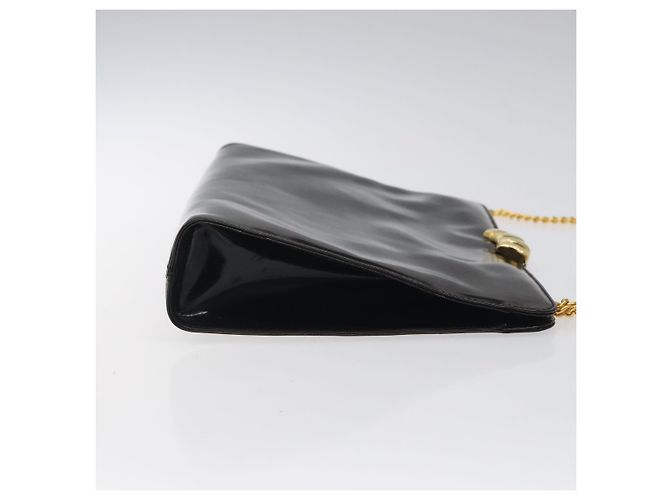 Borsa Clutch Salvatore Ferragamo Smalto 2way Nera CC Auth bs24365 Nero - vista 3
