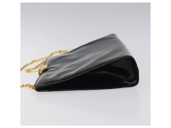 Borsa Clutch Salvatore Ferragamo Smalto 2way Nera CC Auth bs24365 Nero - vista 4