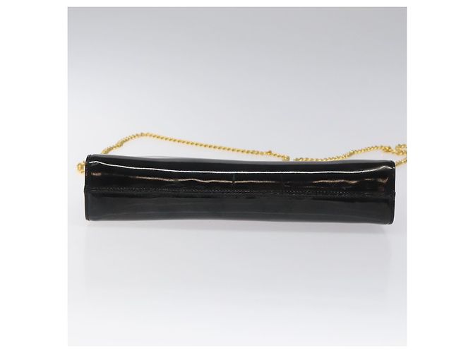 Borsa Clutch Salvatore Ferragamo Smalto 2way Nera CC Auth bs24365 Nero - vista 5