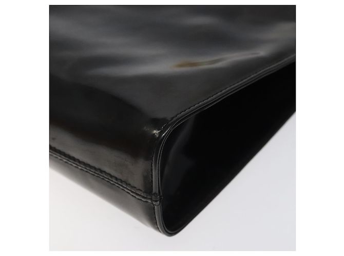 Borsa Clutch Salvatore Ferragamo Smalto 2way Nera CC Auth bs24365 Nero - vista 8