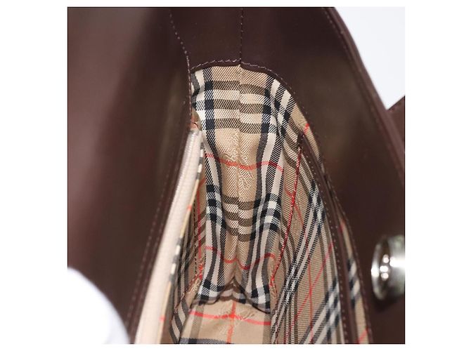 Burberry Borsa a mano in pelle marrone Auth yk17756 - vista 17