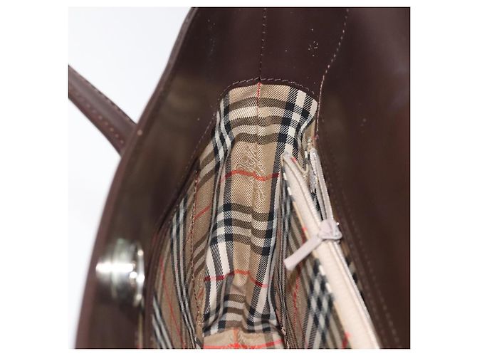 Burberry Borsa a mano in pelle marrone Auth yk17756 - vista 18