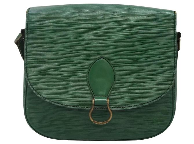 Saint-Cloud LOUIS VUITTON Epi Saint Cloud GM Borsa a Spalla Verde M52194 LV Auth BA1218 - vista 13