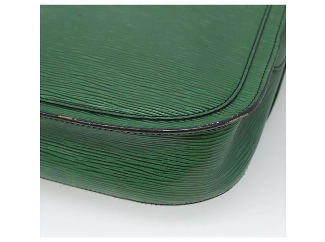Saint-Cloud LOUIS VUITTON Epi Saint Cloud GM Borsa a Spalla Verde M52194 LV Auth BA1218 - vista 17
