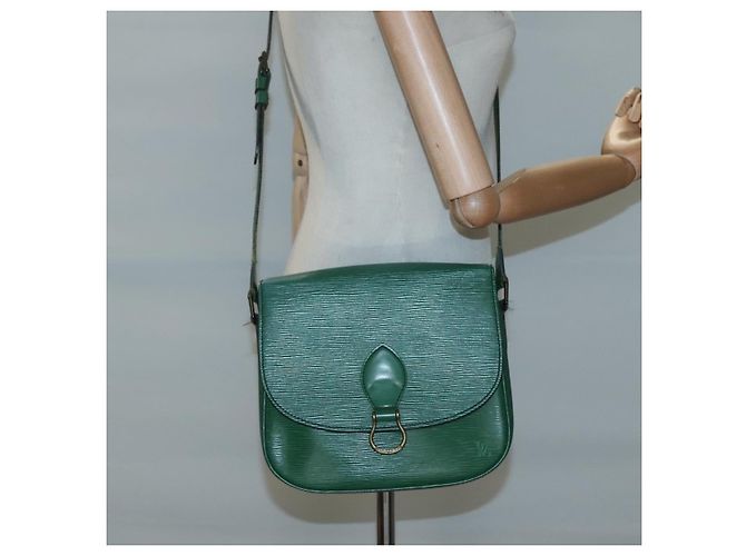 Saint-Cloud LOUIS VUITTON Epi Saint Cloud GM Borsa a Spalla Verde M52194 LV Auth BA1218 - vista 25