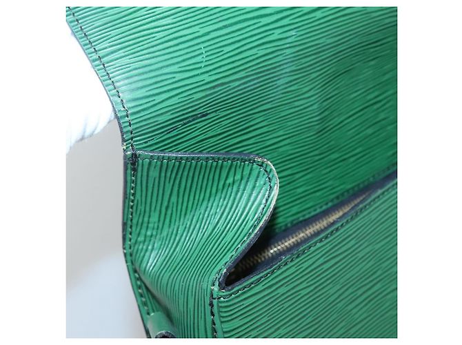 Saint-Cloud LOUIS VUITTON Epi Saint Cloud GM Borsa a Spalla Verde M52194 LV Auth BA1218 - vista 8