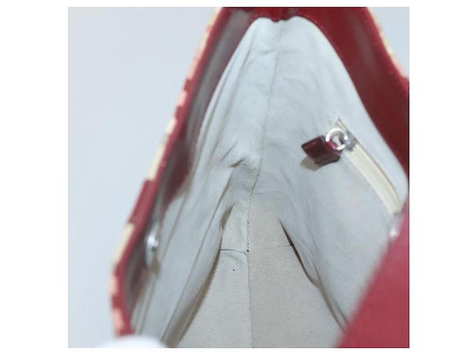 Borsa a spalla Burberry Nova Check PVC Beige Argento Auth BA1379 - vista 18