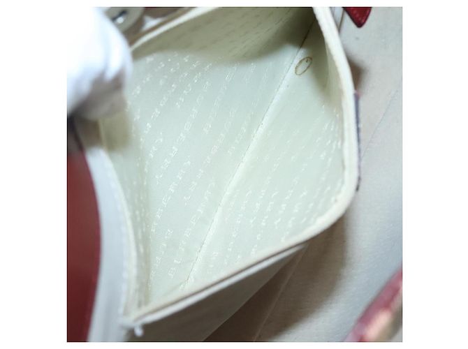 Borsa a spalla Burberry Nova Check PVC Beige Argento Auth BA1379 - vista 19