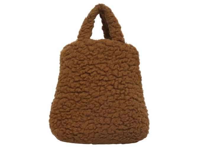 Sac à main en laine marron GUCCI Jetsons Collaboration 752175 Auth yk17895 - vue 2