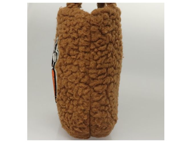 Sac à main en laine marron GUCCI Jetsons Collaboration 752175 Auth yk17895 - vue 3