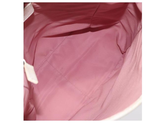 Christian Dior Trotter Canvas Tote Bag Pink Silber Auth ar13412 - Ansicht 10