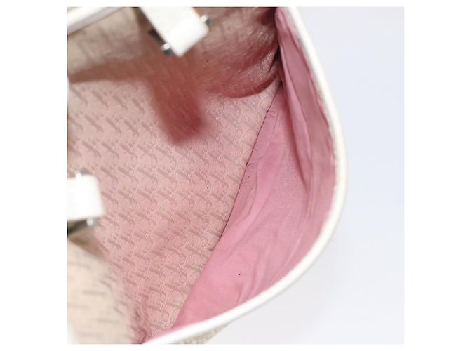 Christian Dior Trotter Canvas Tote Bag Pink Silber Auth ar13412 - Ansicht 11