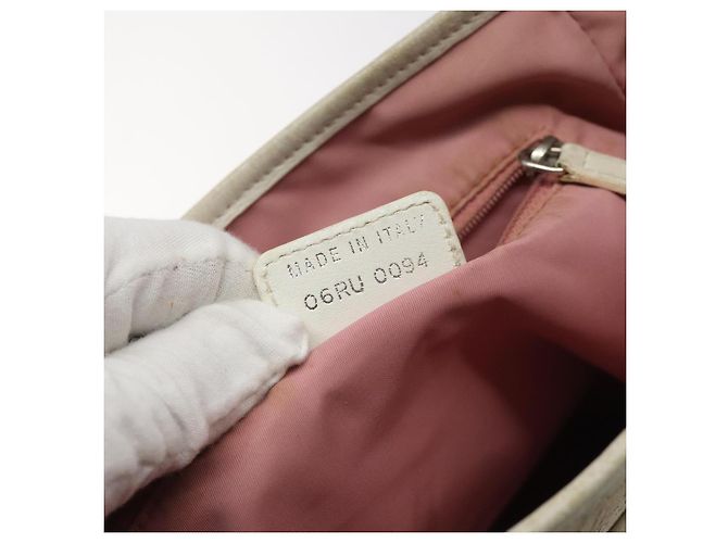 Christian Dior Trotter Canvas Tote Bag Pink Silber Auth ar13412 - Ansicht 12