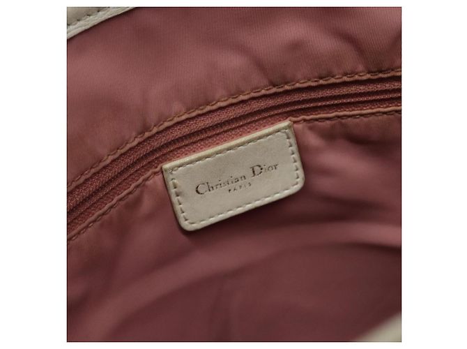 Christian Dior Trotter Canvas Tote Bag Pink Silber Auth ar13412 - Ansicht 17