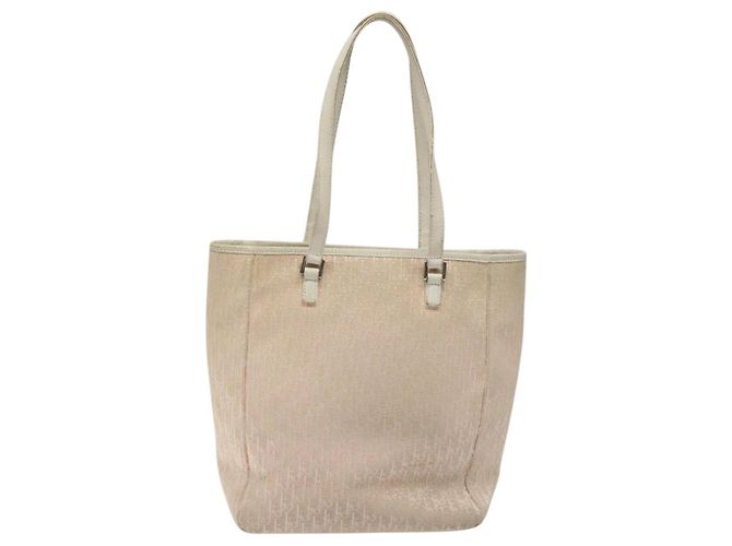 Christian Dior Trotter Canvas Tote Bag Pink Silber Auth ar13412 - Ansicht 2