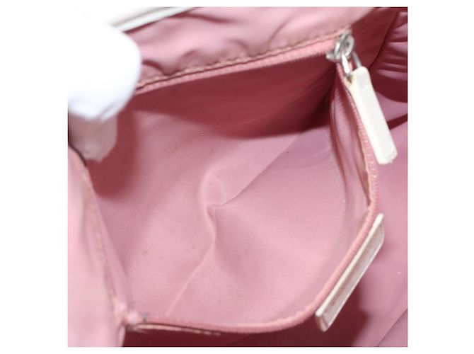 Christian Dior Trotter Canvas Tote Bag Pink Silber Auth ar13412 - Ansicht 20