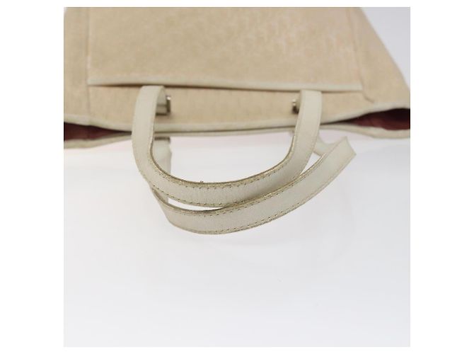Christian Dior Trotter Canvas Tote Bag Pink Silber Auth ar13412 - Ansicht 7