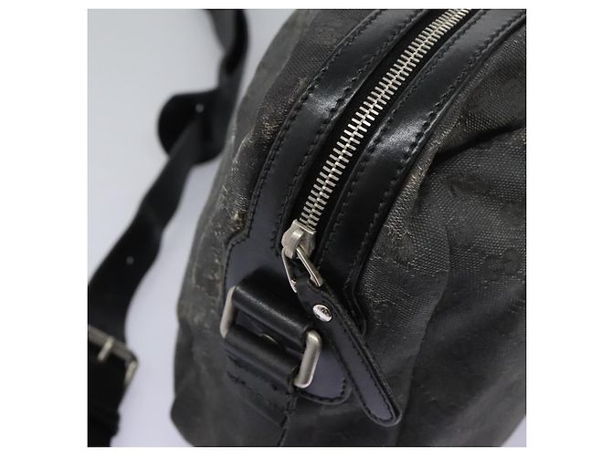 GUCCI GG Canvas Schultertasche Schwarz Silber 223648 Auth 117257 - Ansicht 10