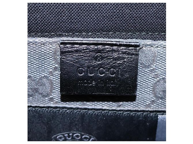 GUCCI GG Canvas Schultertasche Schwarz Silber 223648 Auth 117257 - Ansicht 18