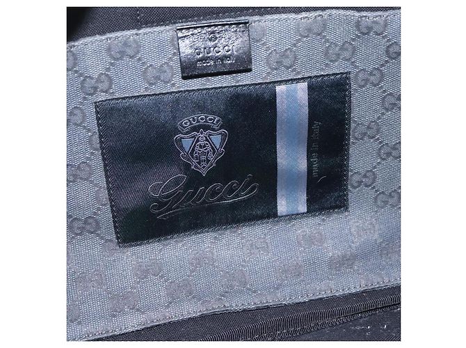 GUCCI GG Canvas Schultertasche Schwarz Silber 223648 Auth 117257 - Ansicht 21
