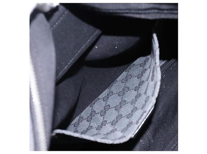 GUCCI GG Canvas Schultertasche Schwarz Silber 223648 Auth 117257 - Ansicht 22