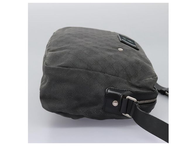 GUCCI GG Canvas Schultertasche Schwarz Silber 223648 Auth 117257 - Ansicht 4