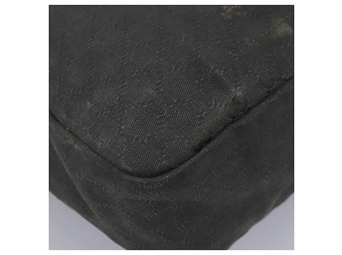 GUCCI GG Canvas Schultertasche Schwarz Silber 223648 Auth 117257 - Ansicht 9