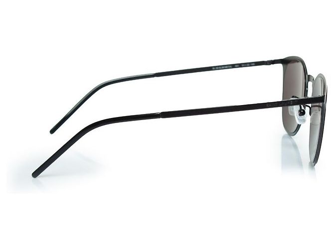 Óculos de sol metálicos slim SL28 da Saint Laurent em preto - vista 4