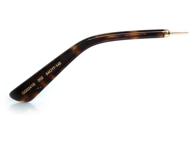 Occhiali da sole Gucci, GG0241S in nero Marrone D'oro - vista 8