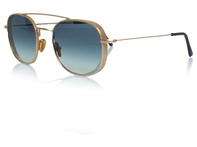 Autre Marque L.G.R., gafas de sol de metal dorado Alagi Negro - vista 2