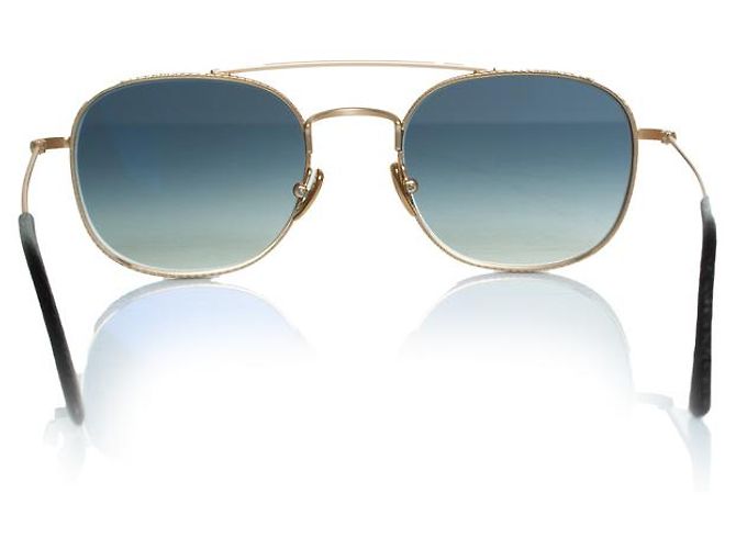 Autre Marque L.G.R., gafas de sol de metal dorado Alagi Negro - vista 5